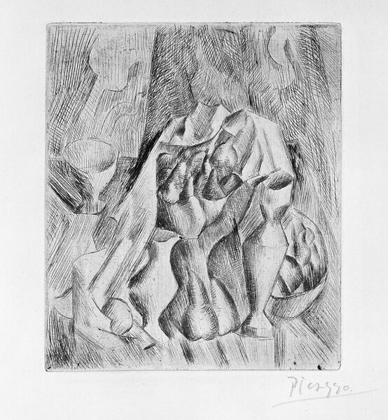 Still Life with a Fruit Bowl, Pablo Picasso (Spanish, Malaga 1881–1973 Mougins, France), Drypoint