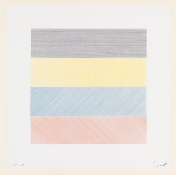 Untitled, from Composite Series, Sol LeWitt (American, Hartford, Connecticut 1928–2007 New York), Screenprint 
