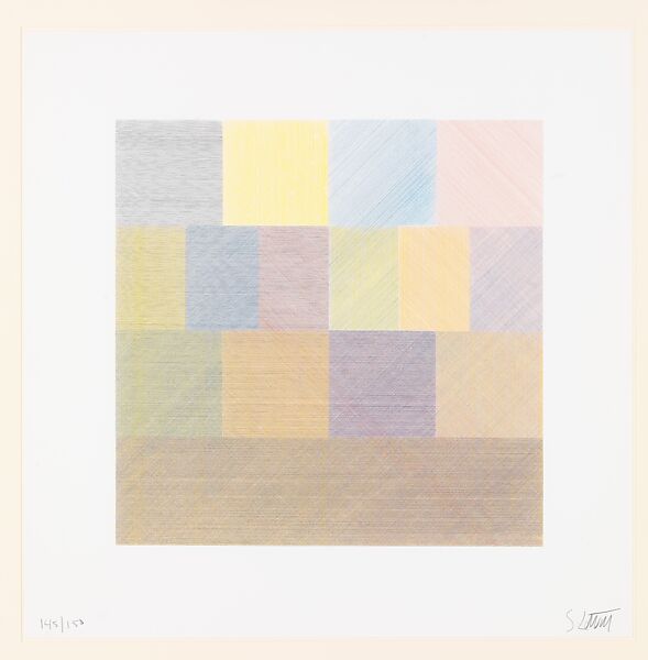 Untitled, from Composite Series, Sol LeWitt (American, Hartford, Connecticut 1928–2007 New York), Screenprint 