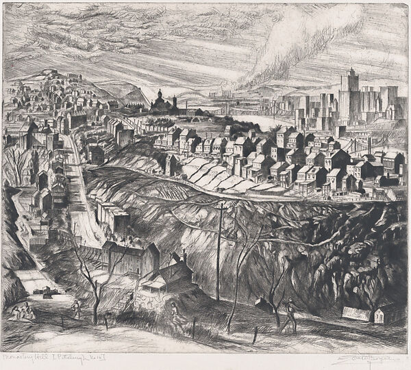 Monastery Hill [Pittsburgh No. 16], Louise M. Boyer (American, 1890–before 1977), Drypoint 