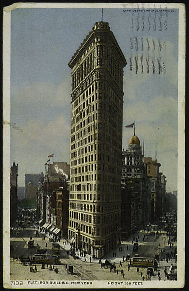 Flatiron Building, New York, Detroit Publishing Company (American), Color lithograph 
