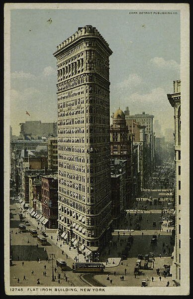 Flatiron Building, New York, Detroit Publishing Company (American), Color lithograph