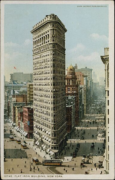 Flatiron Building, New York, Detroit Publishing Company (American), Color lithograph 