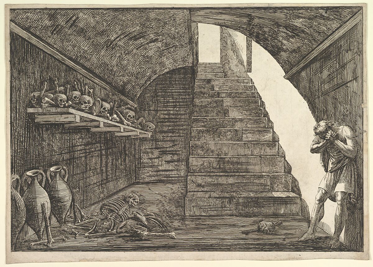 Prison Scene, Francesco Piranesi (Italian, Rome 1758–1810 Paris), Etching 