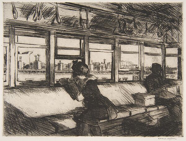 House Tops, Edward Hopper (American, Nyack, New York 1882–1967 New York), Etching 