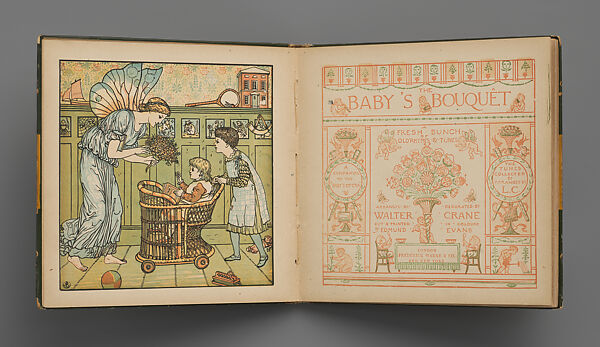 The Baby's Bouquet, A Fresh Bunch of Rhymes and Tunes, Walter Crane (British, Liverpool 1845–1915 Horsham), Illustrations: color wood engraving 