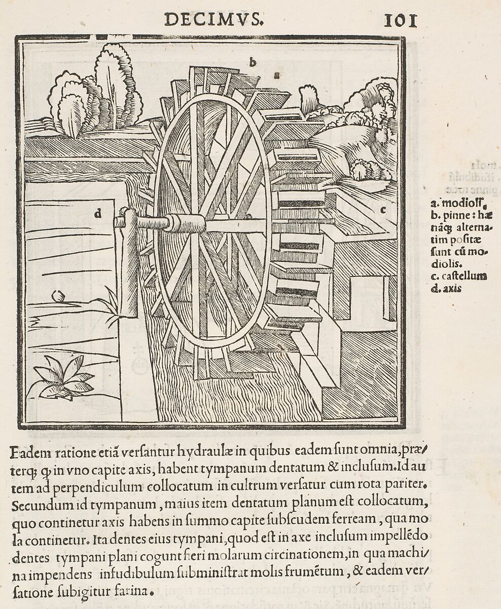 M. Vitruvius per Iocundum solito castigatior factus cum figuris et tabula ut iam legi et intelligi possit, Written by Marcus Pollio Vitruvius (Roman, active late 1st century BCE), Printed book with woodcut illustrations