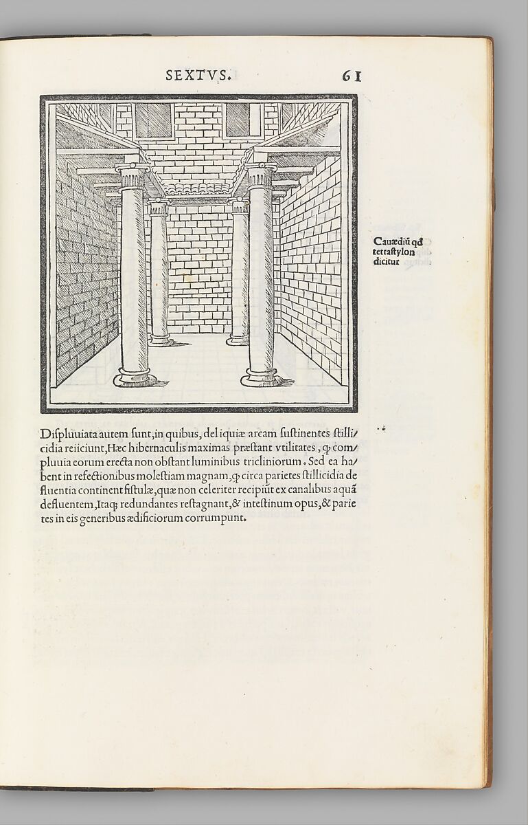 M. Vitruvius per Iocundum solito castigatior factus cum figuris et tabula ut iam legi et intelligi possit, Marcus Pollio Vitruvius (Roman, active late 1st century BCE), Printed book with woodcut illustrations