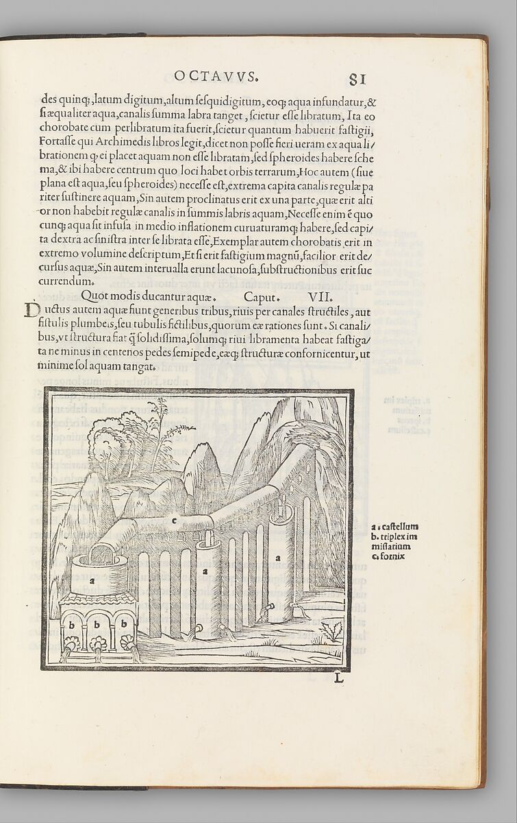 M. Vitruvius per Iocundum solito castigatior factus cum figuris et tabula ut iam legi et intelligi possit, Marcus Pollio Vitruvius (Roman, active late 1st century BCE), Printed book with woodcut illustrations