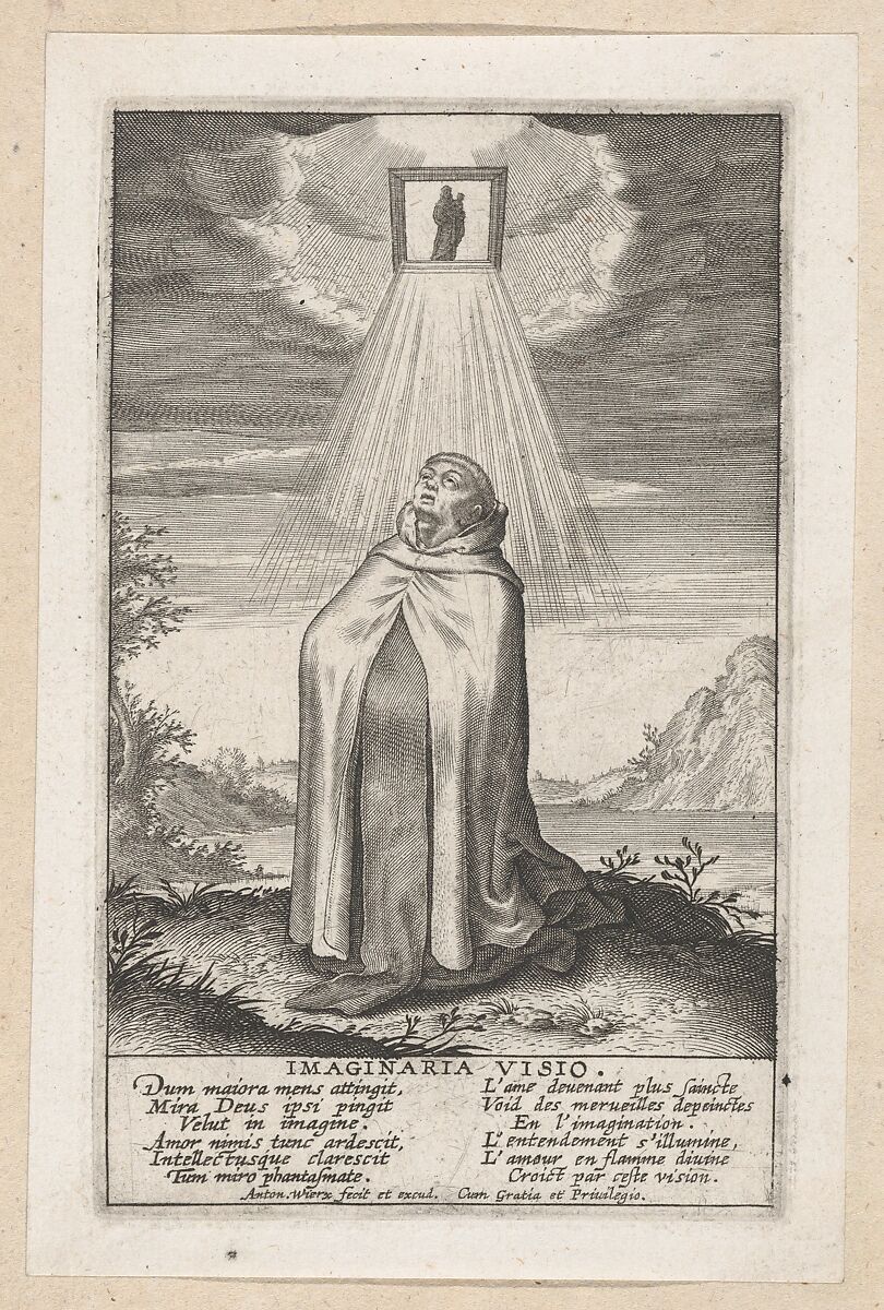 Imaginaria Visio (La vision de l'imagination), Antonius Wierix, II (Netherlandish, Antwerp 1555/59–1604 Antwerp), Engraving 