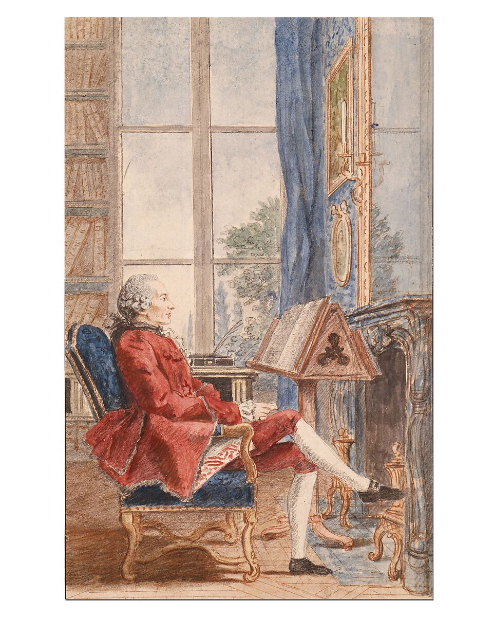 Jean-Pierre de Bougainville, Louis de Carmontelle (French, Paris 1717–1806 Paris), Watercolor over graphite and black and red chalk