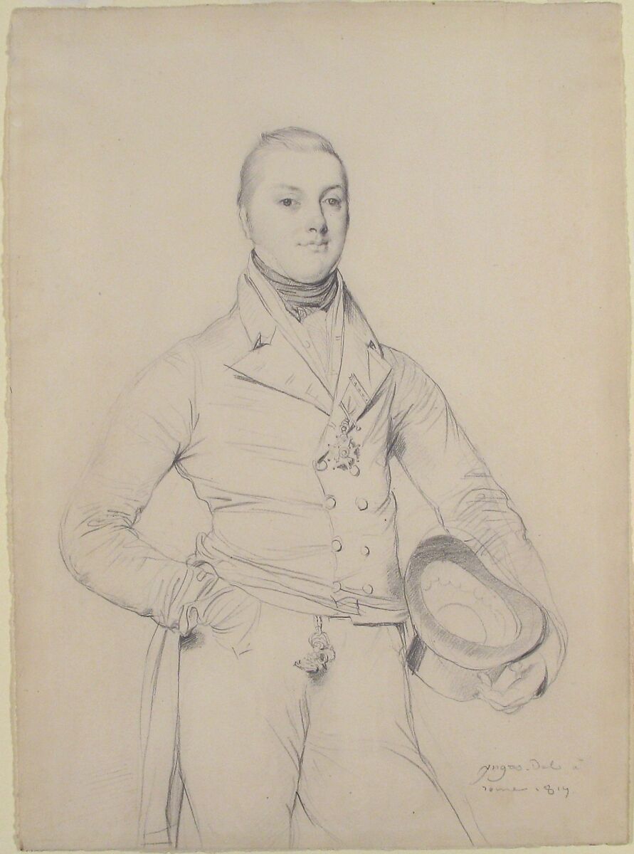 Admiral Sir Fleetwood Broughton Reynolds Pellew, Jean Auguste Dominique Ingres (French, Montauban 1780–1867 Paris), Graphite on wove paper