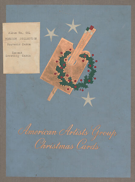 American Artists Group Christmas Cards, Published by American Artists Group, Lithographs and commercial color process 