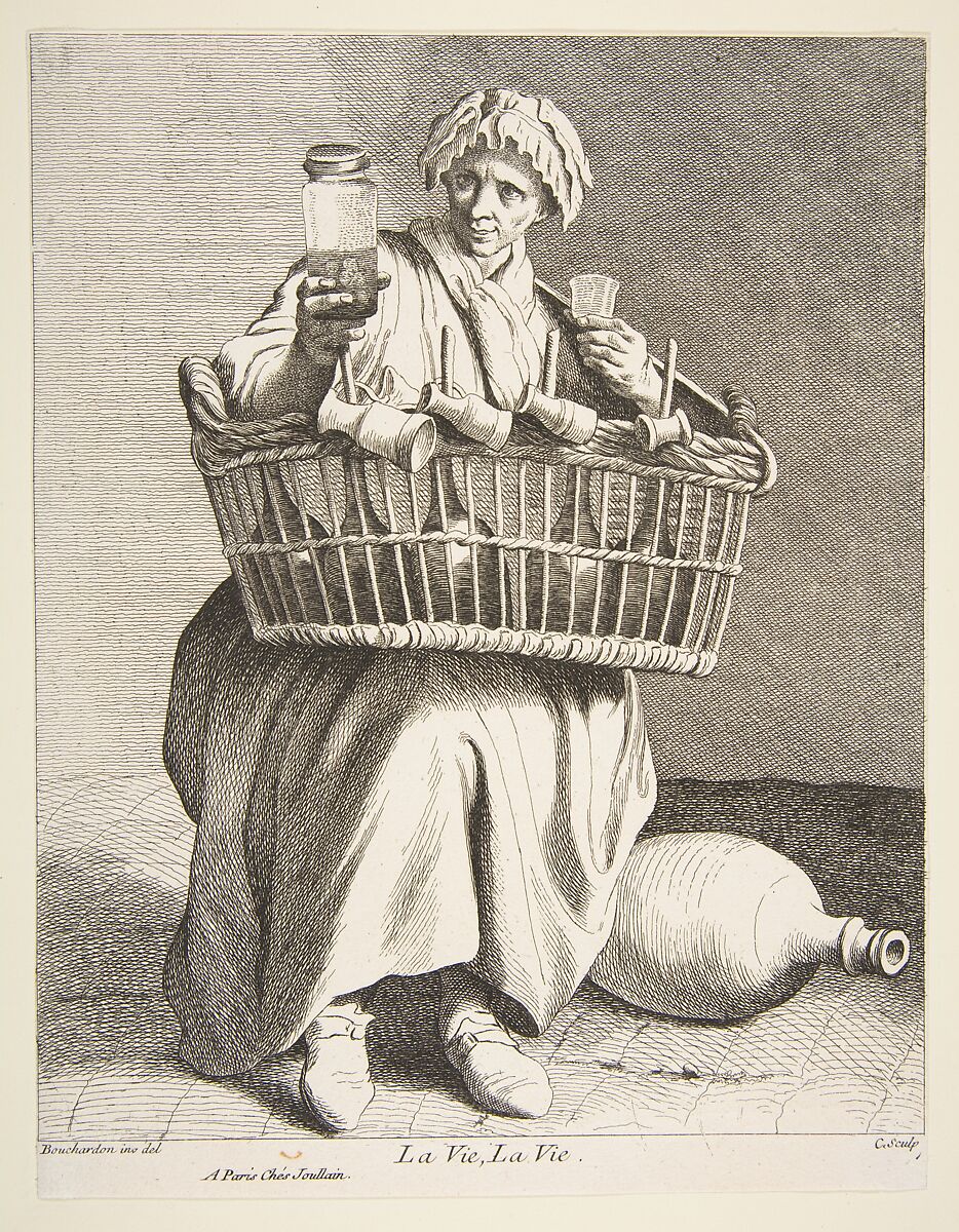 Brandy Seller, Anne Claude Philippe de Tubières, comte de Caylus (French, Paris 1692–1765 Paris), Etching with some engraving 