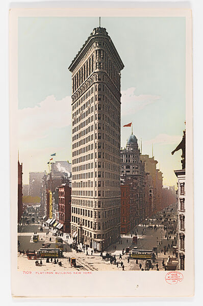 The Flatiron Building, New York, Detroit Publishing Company (American), Color lithograph 