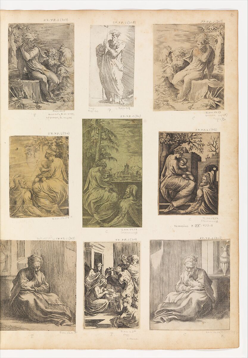 St. Thais, Parmigianino (Girolamo Francesco Maria Mazzola) (Italian, Parma 1503–1540 Casalmaggiore), Etching 