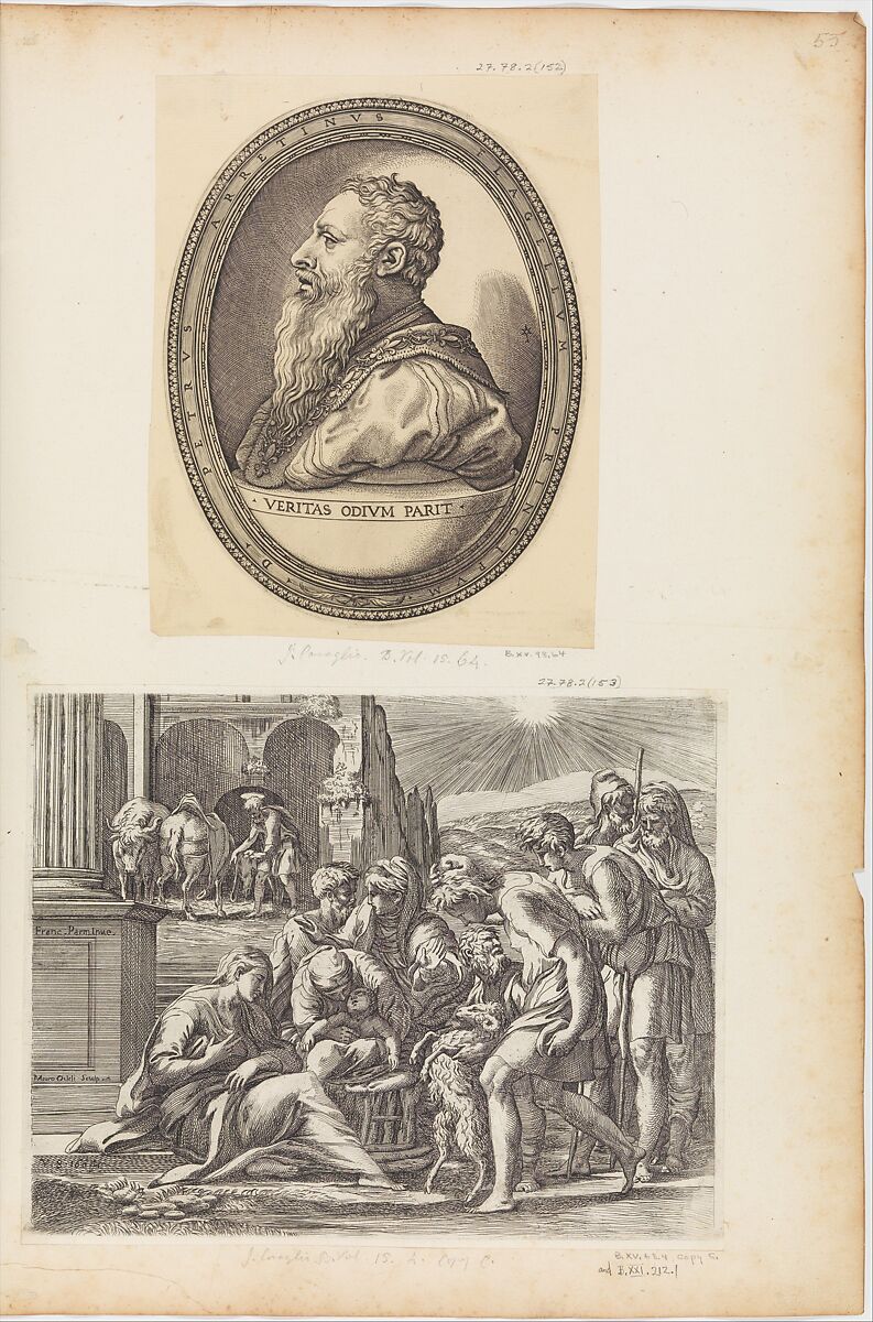 Pietro Aretino, Engraved by Giovanni Jacopo Caraglio (Italian, Parma or Verona ca. 1500/1505–1565 Krakow (?)), Engraving 