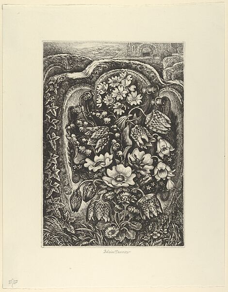 Flowers of May, Robin Tanner (British, Bristol 1904–1988 Kington Langley, Wiltshire), Etching 