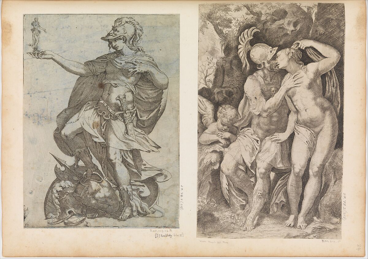 Bellona, Angiolo Falconetto (Italian, active ca. 1555–67), Etching with burin 