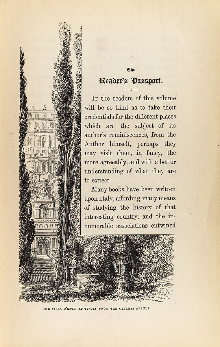 Pictures from Italy, Charles Dickens (British, Portsmouth 1812–1870 Rochester), Illustrations: wood engraving 