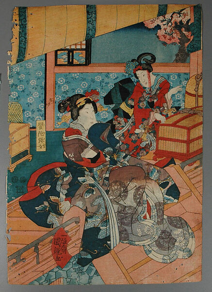 Album of Prints by Various Artists, Twenty-eight prints by Utagawa Kuniyoshi (Japanese, 1797–1861), Album of 58 woodblock prints; ink and color on paper, Japan