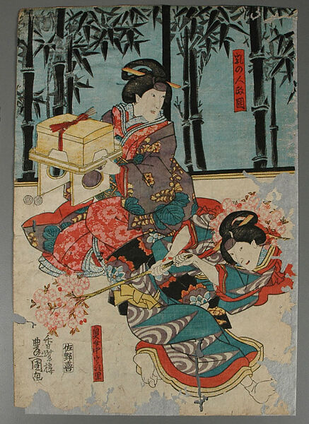 Album of Prints by Various Artists, Twenty-eight prints by Utagawa Kuniyoshi (Japanese, 1797–1861), Album of 58 woodblock prints; ink and color on paper, Japan