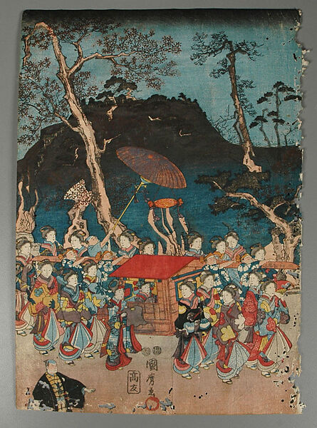 Album of Prints by Various Artists, Twenty-eight prints by Utagawa Kuniyoshi (Japanese, 1797–1861), Album of 58 woodblock prints; ink and color on paper, Japan