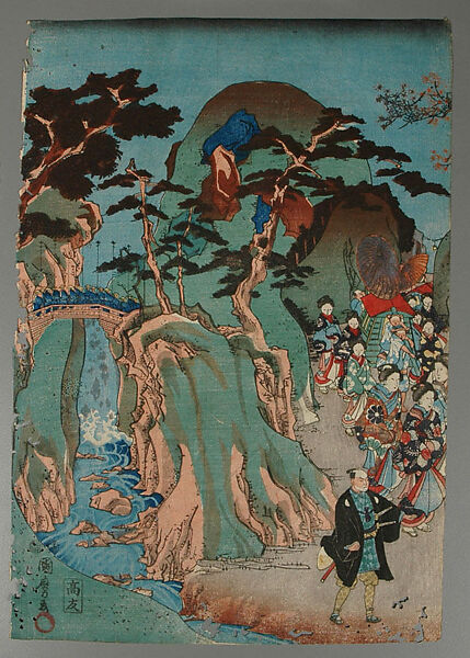 Album of Prints by Various Artists, Twenty-eight prints by Utagawa Kuniyoshi (Japanese, 1797–1861), Album of 58 woodblock prints; ink and color on paper, Japan