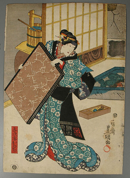 Album of Prints by Various Artists, Twenty-eight prints by Utagawa Kuniyoshi (Japanese, 1797–1861), Album of 58 woodblock prints; ink and color on paper, Japan