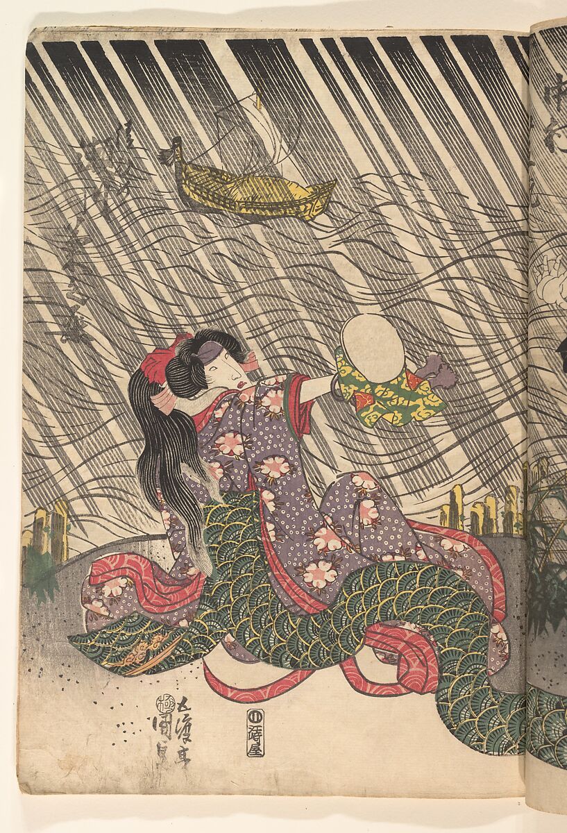 Album of Forty-eight Actor Prints, Utagawa Kunisada (Japanese, 1786–1864), Album of 48 woodblock prints; ink and color on paper, Japan