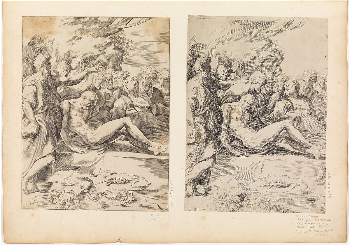 Entombment, François Perrier (French, Saint-Jean-du-Losne/Mâcon 1584–1650 Paris) 