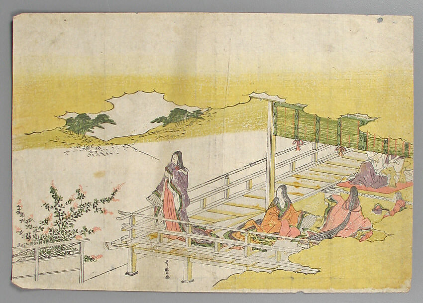Bundle of Prints (Untitled), Woodblock print; ink and color on paper, Japan