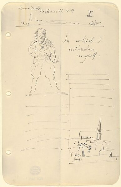 Sketches for The Story of a Bad Boy, Reginald Marsh (American, Paris 1898–1954 Dorset, Vermont), Pen and black ink 