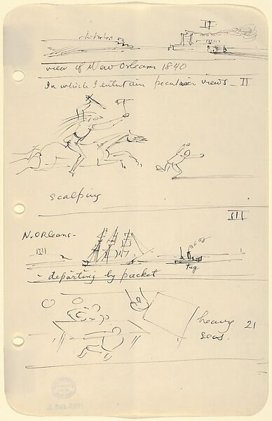 Sketches for The Story of a Bad Boy, Reginald Marsh (American, Paris 1898–1954 Dorset, Vermont), Pen and black ink 