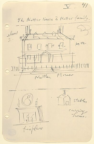 Sketches for The Story of a Bad Boy, Reginald Marsh (American, Paris 1898–1954 Dorset, Vermont), Pen and black ink 