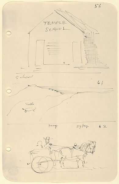 Sketches for The Story of a Bad Boy, Reginald Marsh (American, Paris 1898–1954 Dorset, Vermont), Pen and black ink 