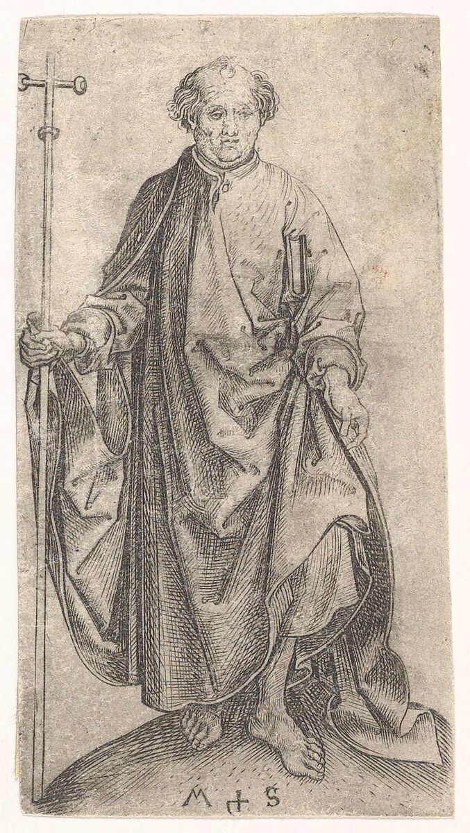 St. Philipp, Martin Schongauer (German, Colmar ca. 1435/50–1491 Breisach), Engraving 