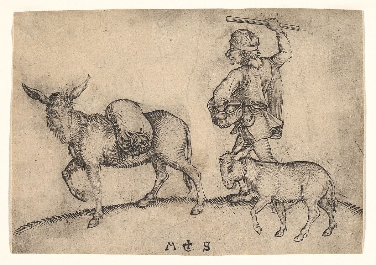 The Miller, Martin Schongauer (German, Colmar ca. 1435/50–1491 Breisach), Engraving 