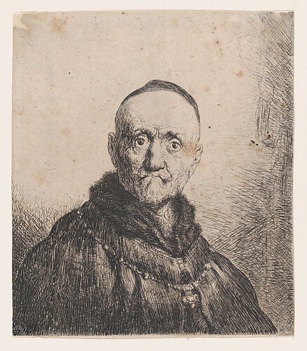 Bust of an Old Man, Frontal