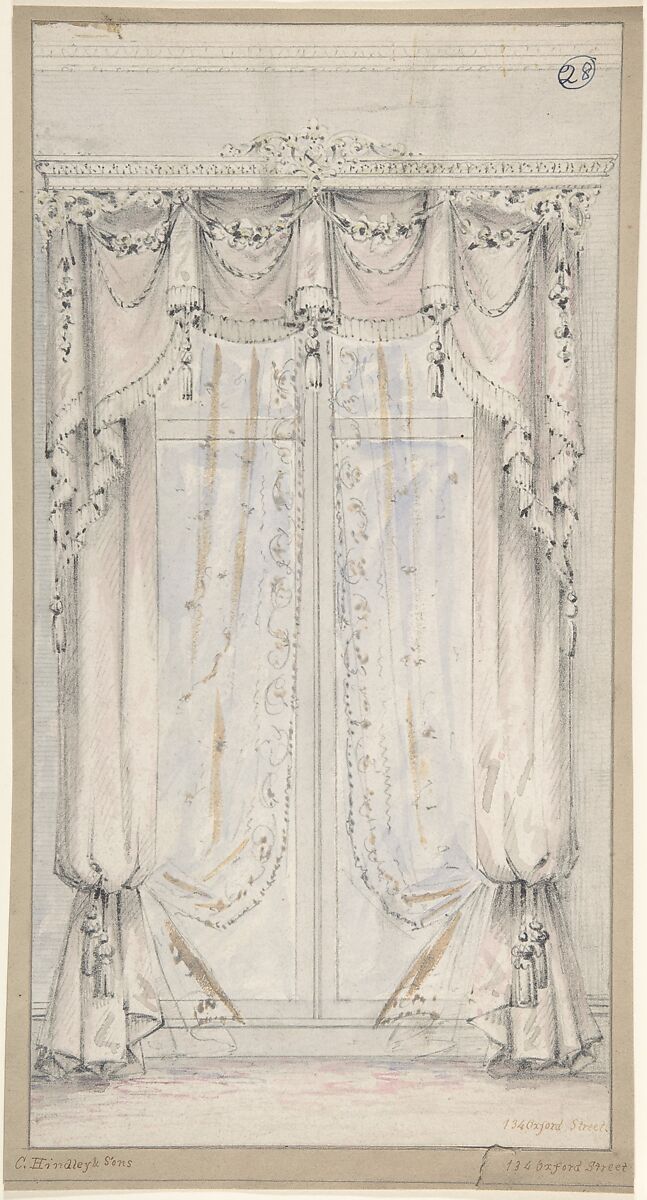 Charles Hindley and Sons | Design for Curtains | The Metropolitan ...