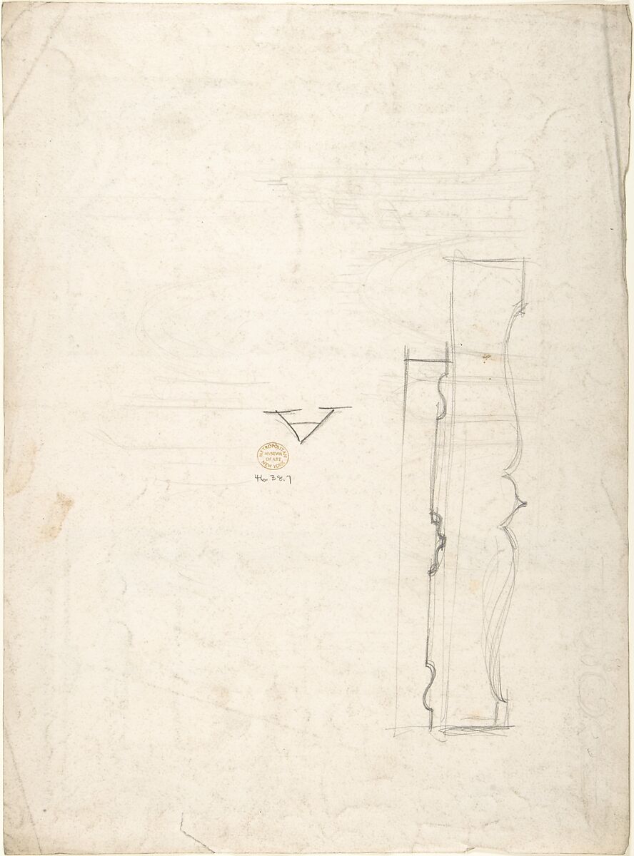 Designs for Two Sets of Curtains, Charles Hindley and Sons (British, London 1841–1917 London), Graphite and watercolor
