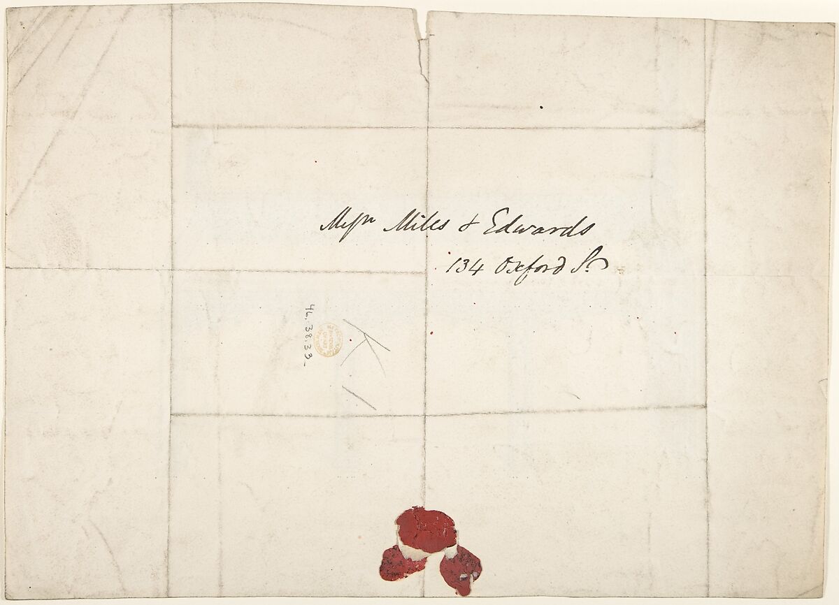 Design for Side Table, Charles Hindley and Sons (British, London 1841–1917 London), Pen and black ink, brush and ink wash