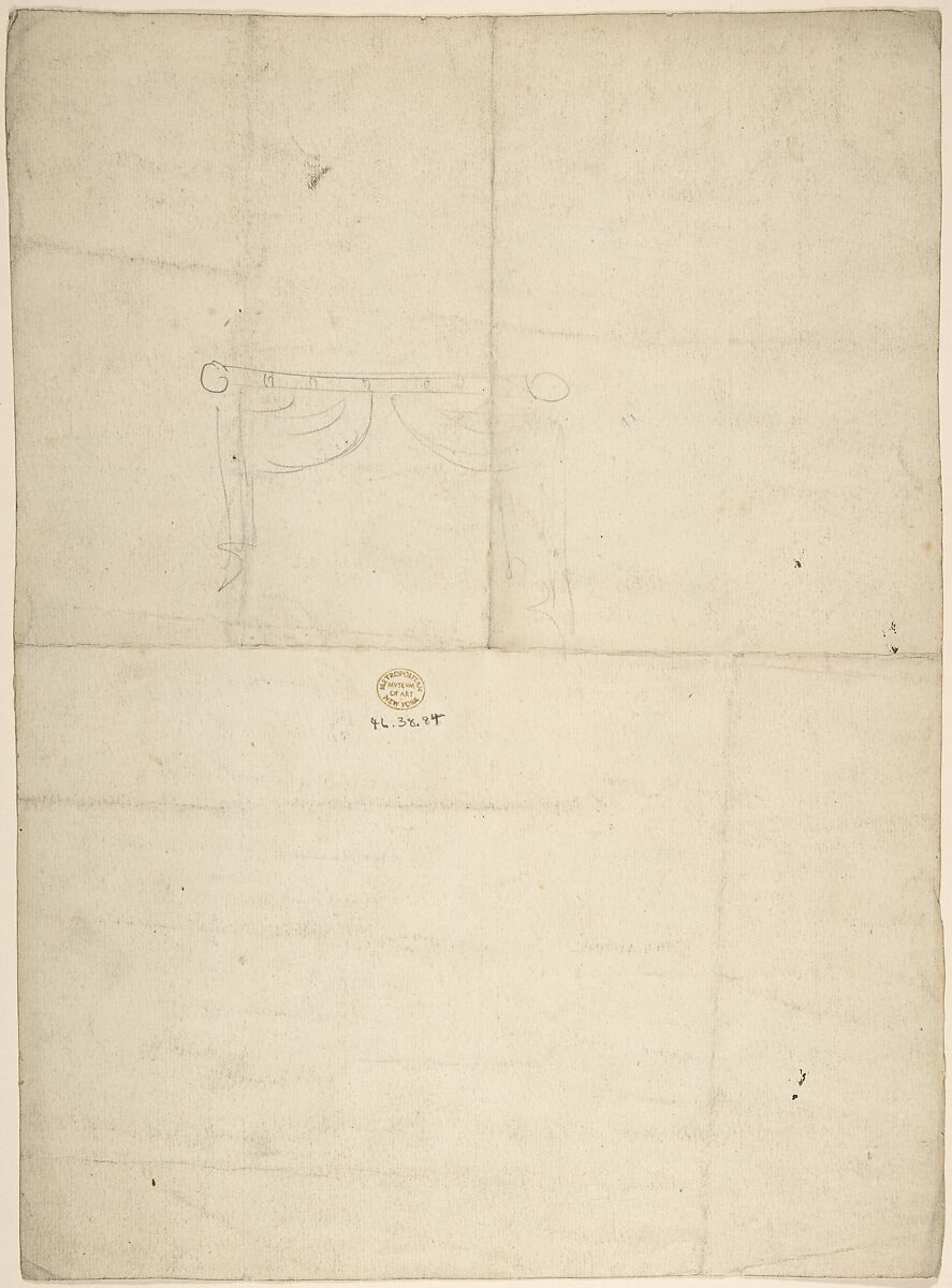 Design for Curtains, Charles Hindley and Sons (British, London 1841–1917 London), Graphite