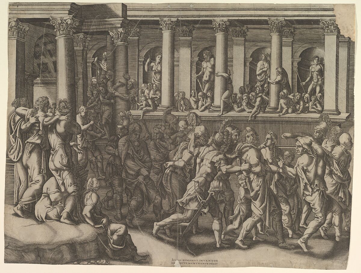 The Mocking of the Prisoners, Giorgio Ghisi (Italian, Mantua ca. 1520–1582 Mantua), Engraving; first state of three 