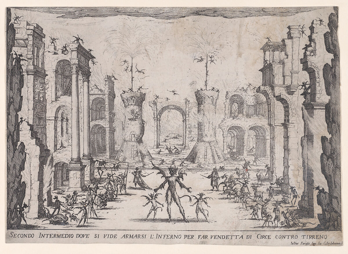 2e Intermède (2nd Interlude), from "Les Intermèdes" (The Interludes), Jacques Callot (French, Nancy 1592–1635 Nancy), Etching 