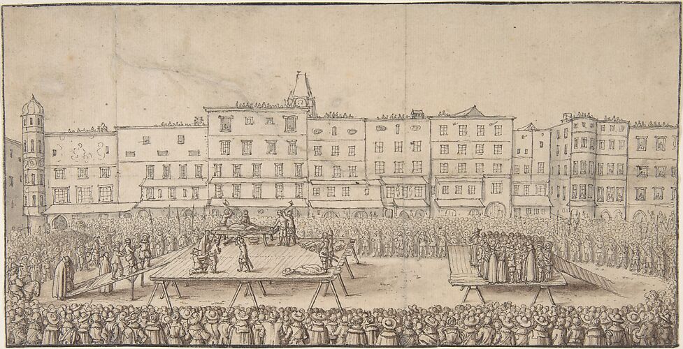 An Execution of Seven Boores Rebels in Lintz, June 16, 1636
