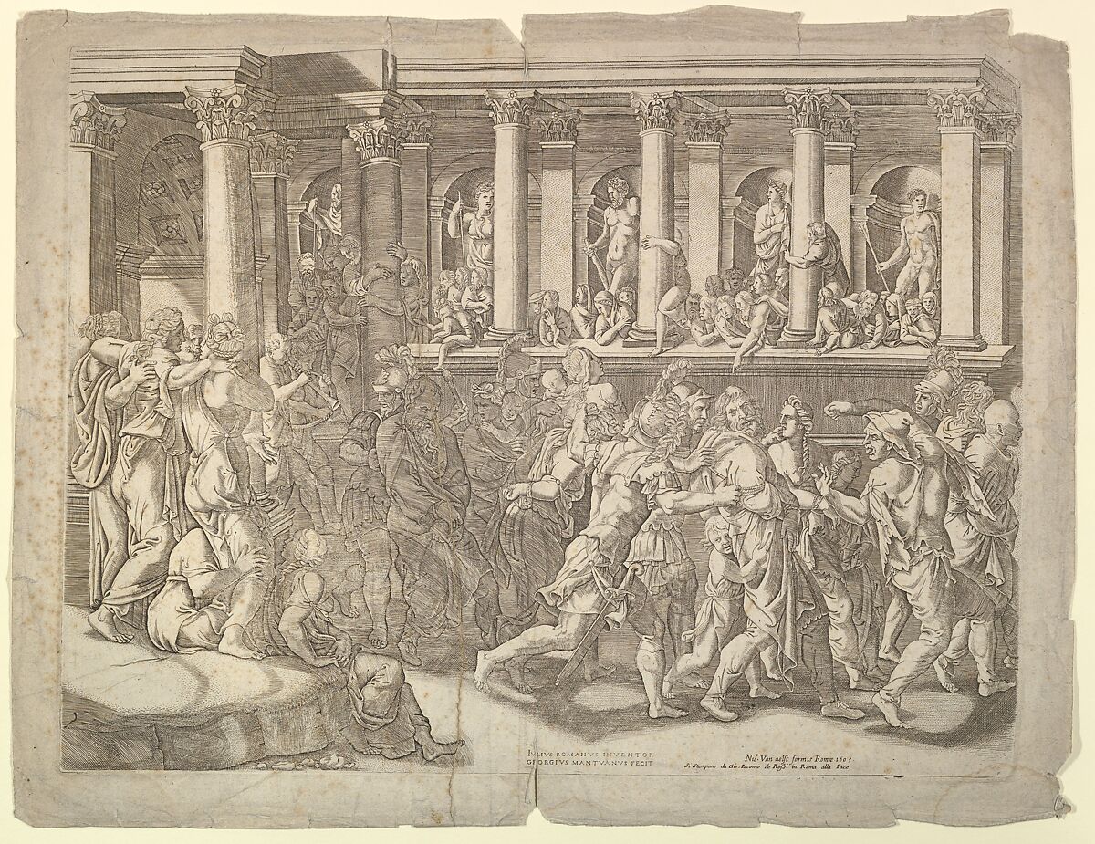 The Mocking of the Prisoners, Giorgio Ghisi (Italian, Mantua ca. 1520–1582 Mantua), Engraving; third state of three (BLL) 