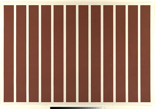 Untitled, Donald Judd (American, Excelsior Springs, Missouri 1928–1994 Marfa, Texas), A set of four woodcuts printed in Venetian red