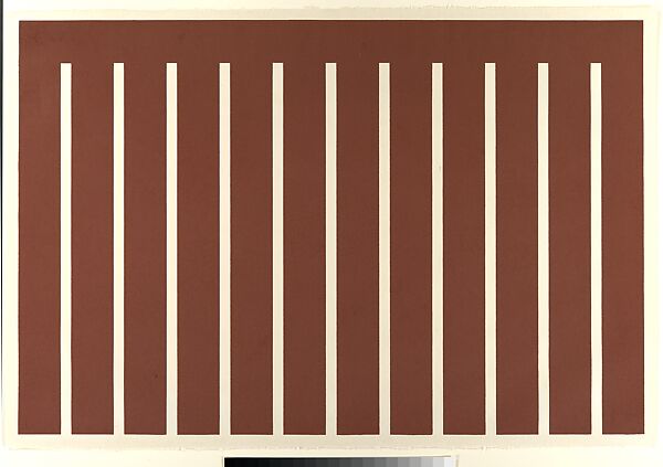 Untitled, Donald Judd (American, Excelsior Springs, Missouri 1928–1994 Marfa, Texas), A set of four woodcuts printed in Venetian red