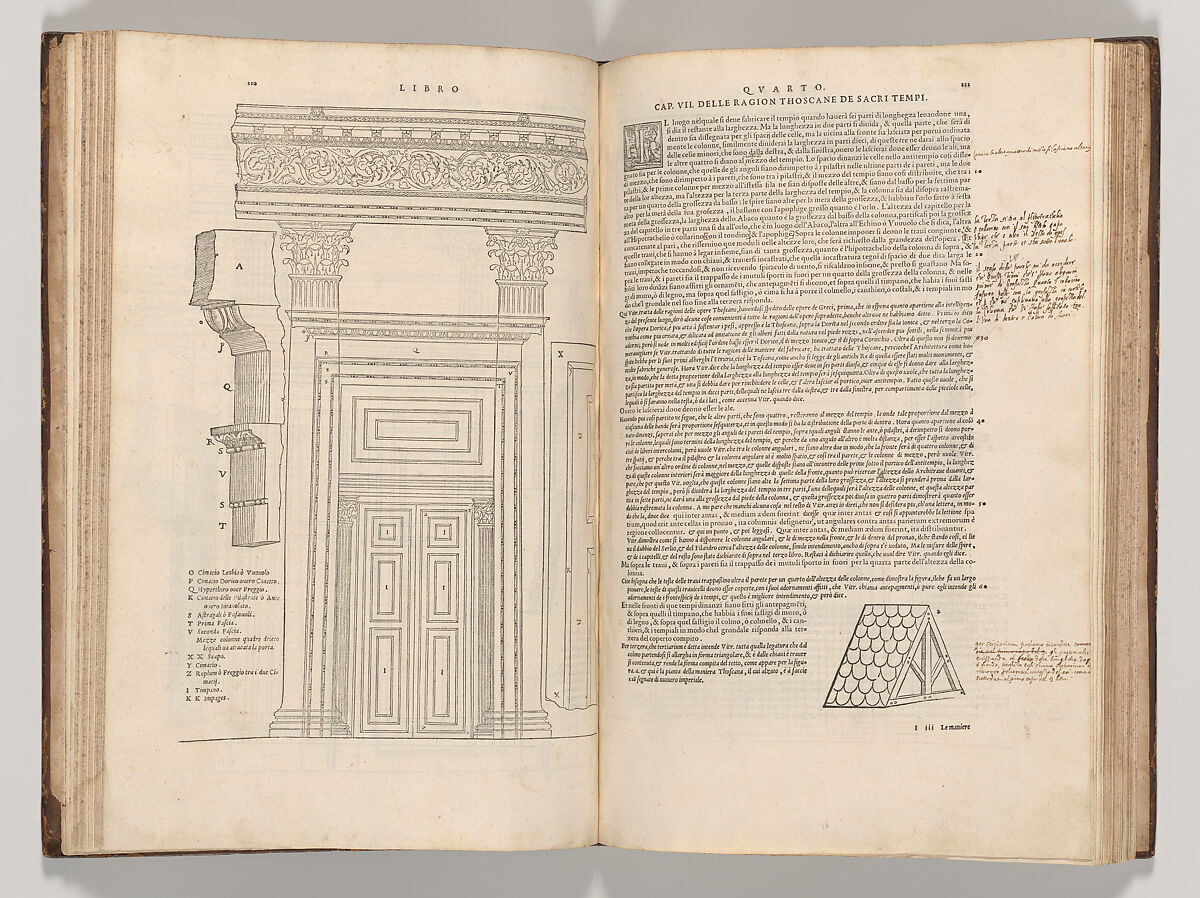 I dieci libri dell'architettura di M. Vitruvio tradutti et commentati da monsignor Barbaro eletto patriarca d'aquileggia, Marcus Pollio Vitruvius (Roman, active late 1st century BCE), Printed book with woodcut illustrations 